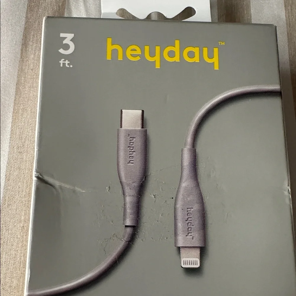Heyday Purple Fast Charging Cable for iPhone and iPad